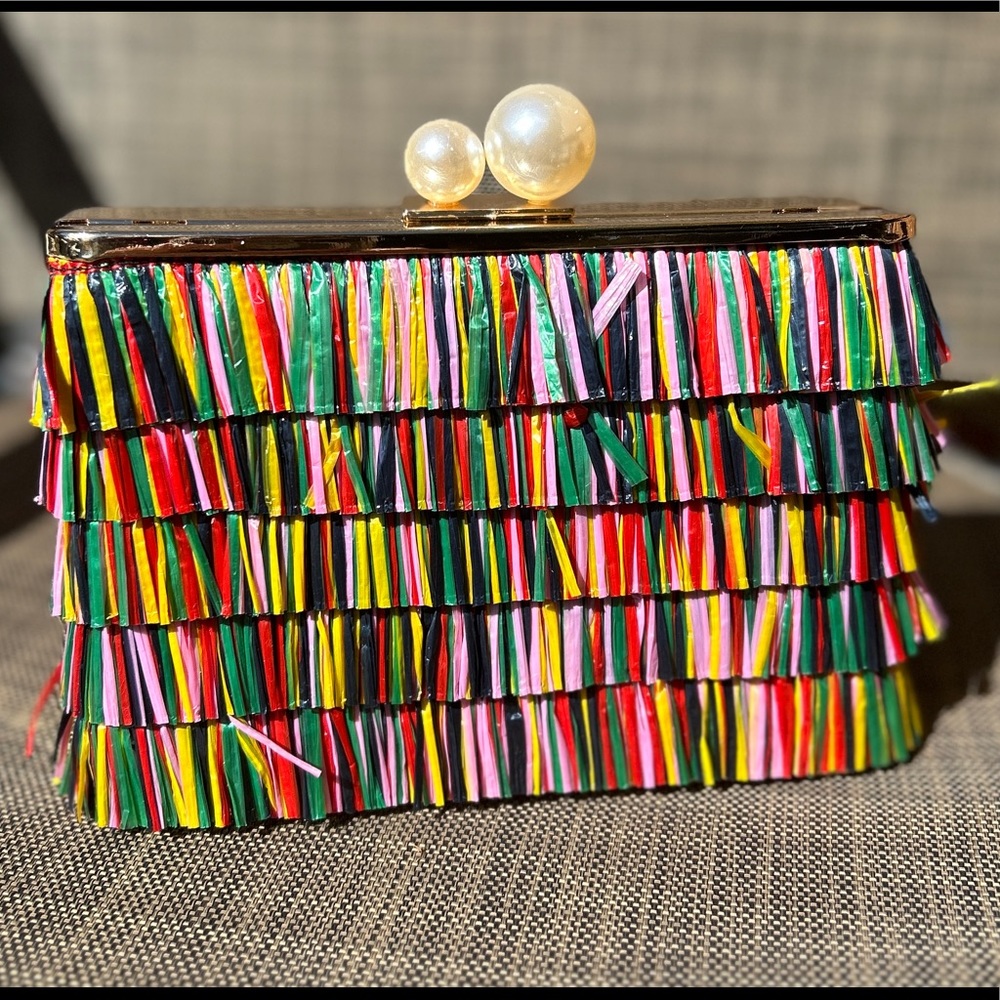 Pink Lily Multicolor Clutch